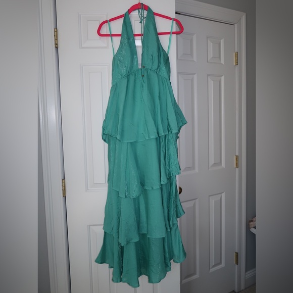 Hello Molly Luxe Vacation Maxi Dress Teal - Picture 5 of 5